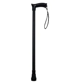 Sahyog Wellness Height Adjustable Walking Stick for Elderly & Physically Challenged (Black)