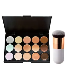 MeNow Professional 15 Color Concealer Palette and 1 Makeup Brush