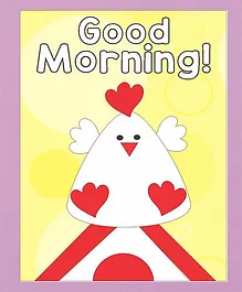 Kadambaby Good Morning Wall Poster - Yellow