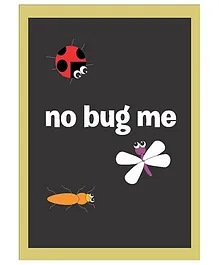 Kadambaby No Bug Me Wall Poster - Black