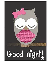 Kadambaby Good Night Print Wall Poster - Black