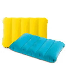 Intex 68676 Kids Pillows Intex Air Pillow Inflatable Medium Pillow Intex Inflatable Air Cushion - (Pack of 2  Color May Vary)