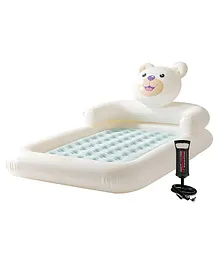 Intex 66814 Teddy Bear Kids Travel Bed With Hand Pump Intex Air Bed Intex Air Furniture  Multicolor