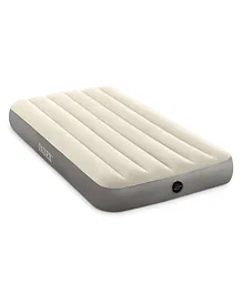 Intex 64101 Dura Beam Single High Twin Inflatable Airbed For Indoor And Outdoor Use Intex Air Mattress Intex Air Bed  Multicolor