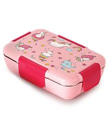 Cello Kidzbee Magnus Pink Parade 3D Print Lunch Box - Pink