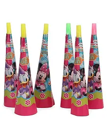 Disney Minnie Mouse Clubhouse Paper Hooters Pack Of 6 - Multicolor