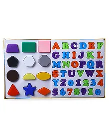 Ratnas Alpha Numbers & Shapes Multicolor - 50 Pieces