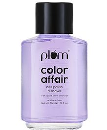 Plum Color Affair Acetone Free Nail Polish Remover - 30 ml