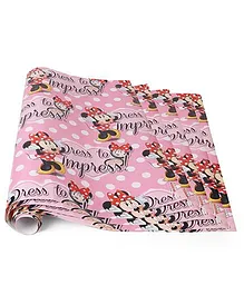 Disney Gift Wrapper Minnie Mouse Print Pack Of 5 - Pink