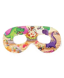 Karmallys Eye Masks Dinosaur Print Pack Of 10 - Multi Color