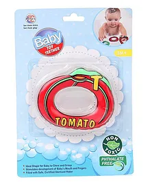 Ratnas Tomato Shape Water Filled Teether - Red