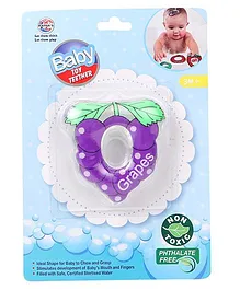 Ratnas Grapes Shape Water Filled Teether - Purple