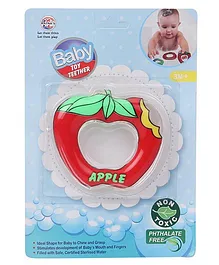 Ratnas Apple Shape Water Filled Teether - Red