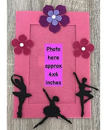 Kalacaree Ballerina Theme Magnetic Photo Frame - Pink