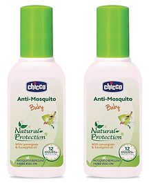 Chicco Anti-Mosquito Fabric Roll-On Pack of 2 - 8 ml Each