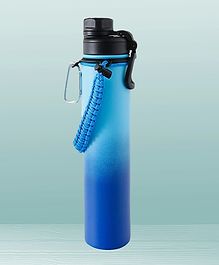 Kuber Industries Water Bottle | Steel Water Bottle for Daily Use | Hot & Cold Water Bottle | 720 ml |  Aqua Blue