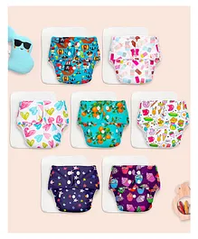 SuperBottoms BASIC Reusable Cloth Diaper
                        for babies 3M - 3Y | Freesize Adjustable,
                        Washable and Reusable Cloth Diaper for babies |
                        Shell with insert | Pack of 7 | Fits 5-17 kg