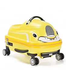 Navrangi Kid's Travel Suitcase Trolley Bag with Playful Car Design for Kids