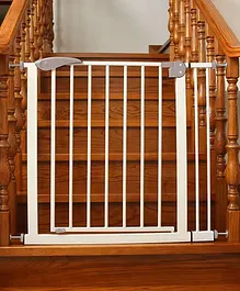 Safe-O-Kid Baby Safety Gate (75-105 cm) with
                      1 Year Warranty | Adjustable Metal Child Safety
                      Gate | Pressure-Mounted, Auto-Close l Double Lock
                      | Safety Gate for Kids, Babies & Pets -Grey