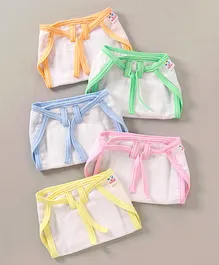 Tinycare Cloth Nappy String Tie Up Small - Set Of 5 (Color May Vary)