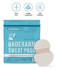 Sirona Anti-Stain Underarm Sweat Pads - 24 Pads