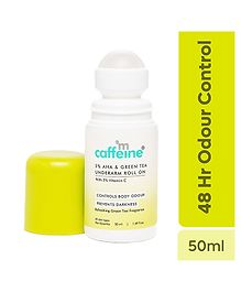 mCaffeine 5% AHA & Green Tea Underarm Roll On - 50 ml