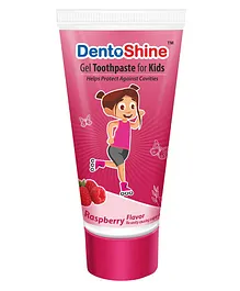 DentoShine Gel Tooth Paste For Kids Raspberry Flavour - 80 g