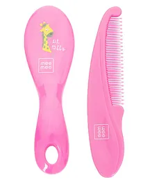 Mee Mee Soft Grip Brush And Comb Set - Pink