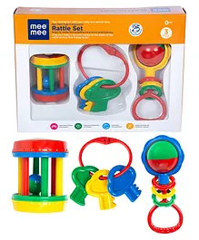 Mee Mee Rattle Set Of 3 - Multicolor