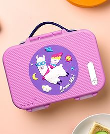 Rabitat Munchbee Divided Lunch Box Chatter Box - Purple