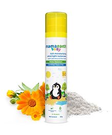 Mamaearth Baby Rich Moisturizing Ultra Light Sunscreen Water Resistant  Lightweight & Moisturizing with SPF 50 & PA - 50 g