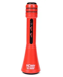 Hobby Lobby Karaoke Mic With Pouch - Red