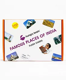 Hungry Brain Famous Places of India 24 Flash Cards - Multi Color