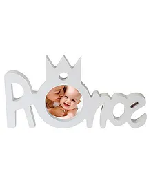 Babies Bloom White Prince Photo Frame - White
