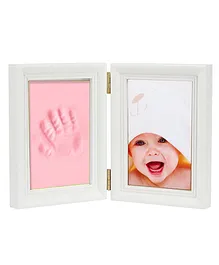Babies Bloom Keepsake Life Story Imprint Frame With Clay - Pink
