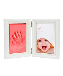 Babies Bloom Keepsake Life Story Imprint Frame With Clay - Red