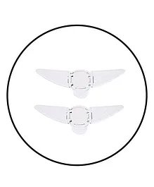 Safe-O-Kid Butterfly Shaped Sliding Window Lock White - Pack of 2