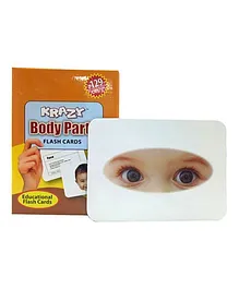 Krazy Body Parts Mini Flash Cards - 24 cards