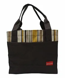 Ez Life Stripes Lunch Bag - Brown