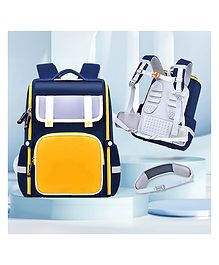 StarAndDaisy 'GDuck Series' Waterproof Kids School Backpack, Multipurpose Elegant School Bags for Children with back cushion supports  Blue & Yellow