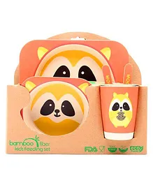 Abracadabra Baby Feeding Set Chipmunk Design - Orange