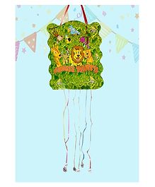 Funcart Jungle Safari Paper Pinata Khoi Bag - Multicolor