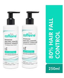 mCaffeine Caffexil® Advanced Hair Fall Control Shampoo & Conditioner - 250 ml each