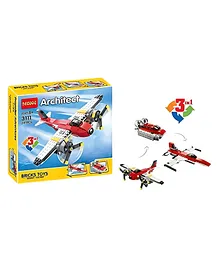 PLUSPOINT Propeller Adventures Architect Toy Blocks 3 in 1 Educational Creative Learning Construction Building Blocks & Bricks Toy for Children Bright Colors (241 Pieces)
