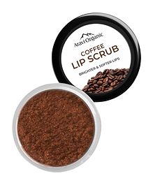 Aravi Organic Coffee Lip Scrub With Caffeine, Shea Butter & Cocoa Butter - For Dark, Chapped & Pigmented Lips - 15 g