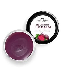 Aravi Organic Beetroot Lip Balm with Beetroots & Shea Butter for Dry & Chapped Lips Protection & Nourishment - 8 g