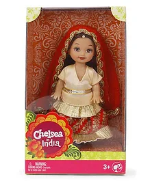Barbie Chelsea Doll Red Height 10.5 cm (Design May Vary)