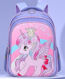 SYGA Children's Lightweight Schoolbag For Primary School Students,Oxford cloth With Pegasus Design  (Purple)