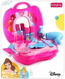 Babyhug Disney Princess My Vanity Makeup Suitcase Playset 21 Pieces - Pink