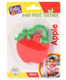 Ratnas Apple Shaped Silicone Teether - Red